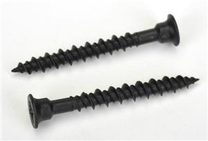 Black self tapping screw